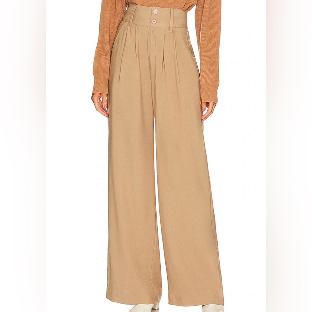 NONchalant Label - Page Wide Leg Pant in Camel